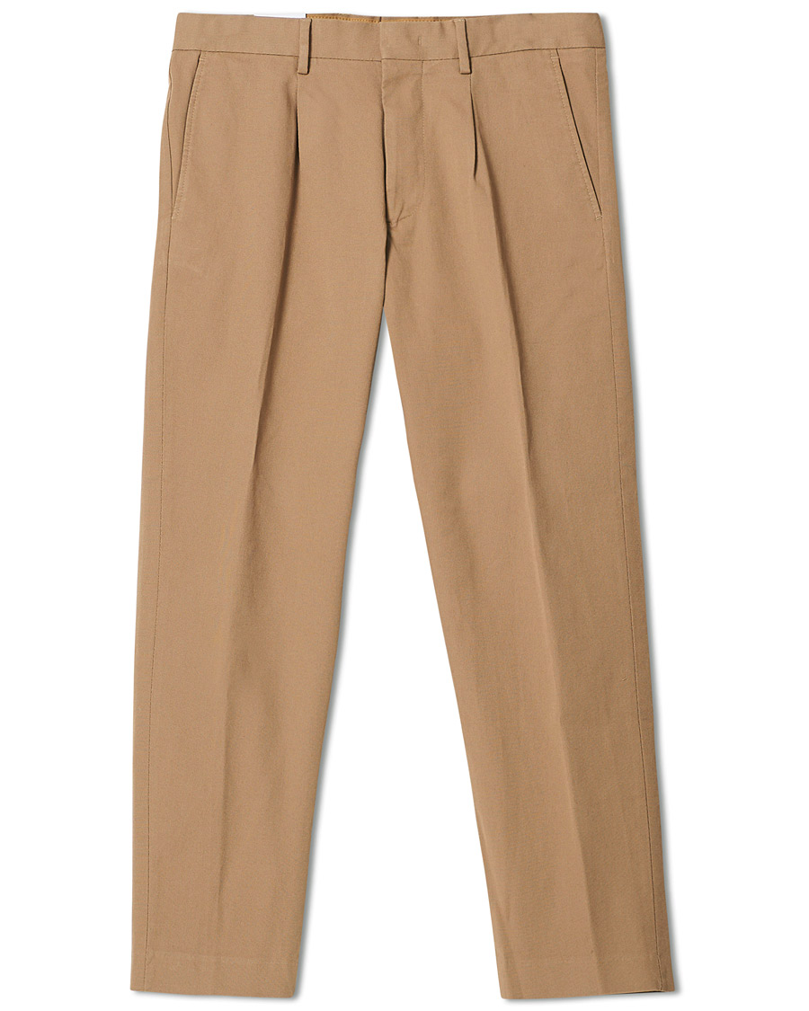 Herre | Bukser | NN07 | Bill Cropped Cotton Trousers Khaki