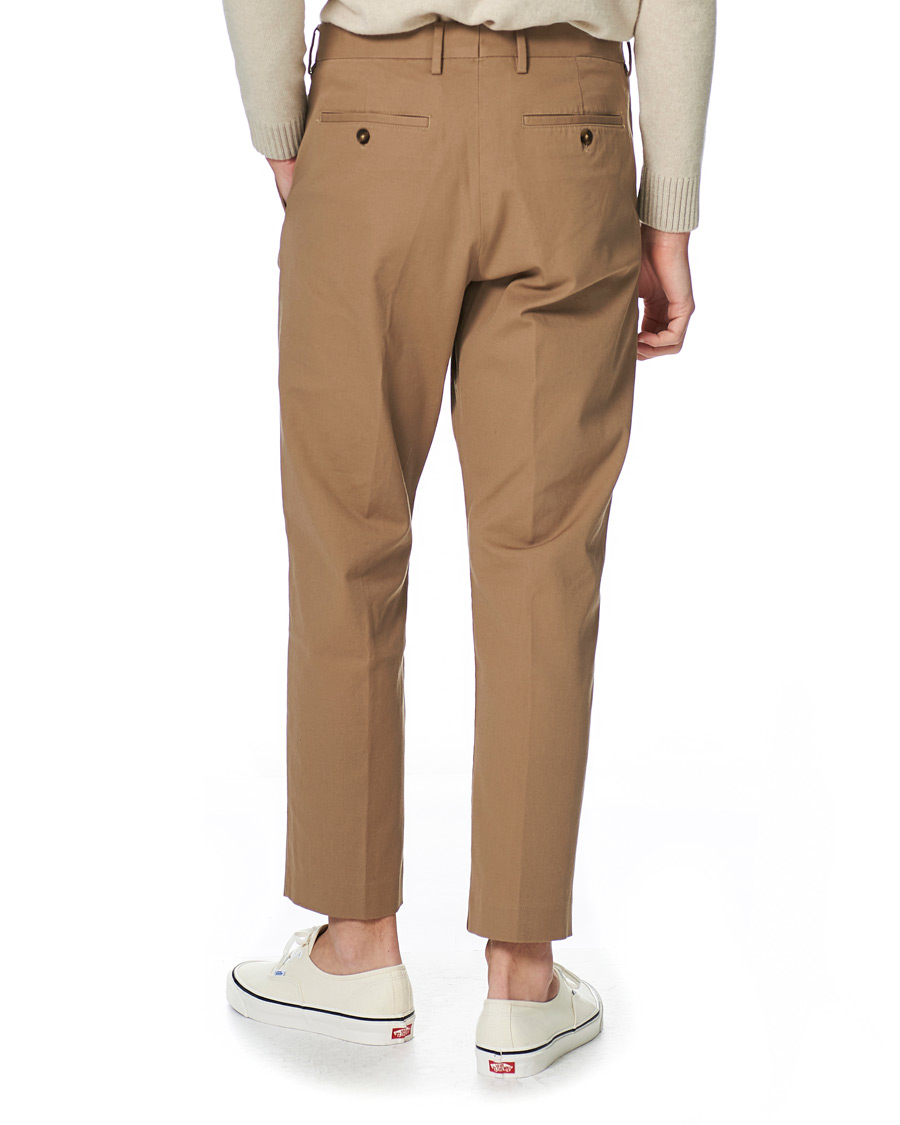 Herre | Bukser | NN07 | Bill Cropped Cotton Trousers Khaki