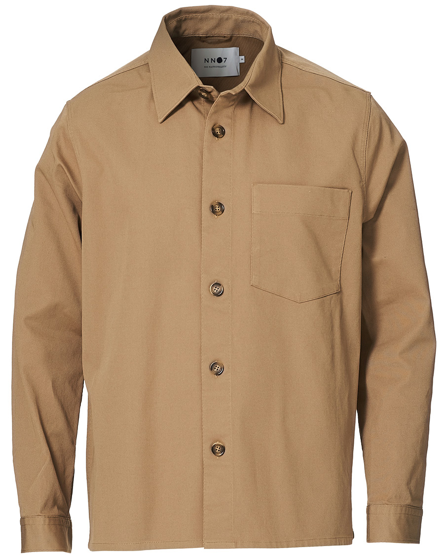 Herre | Skjorter | NN07 | Peter Cotton Overshirt Khaki