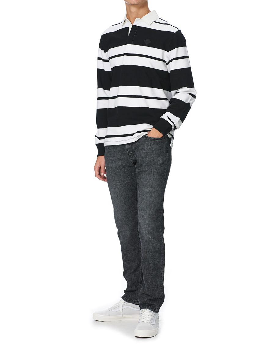 Herre | Trøjer | J.Lindeberg | Reed Cotton Rugby Shirt Black