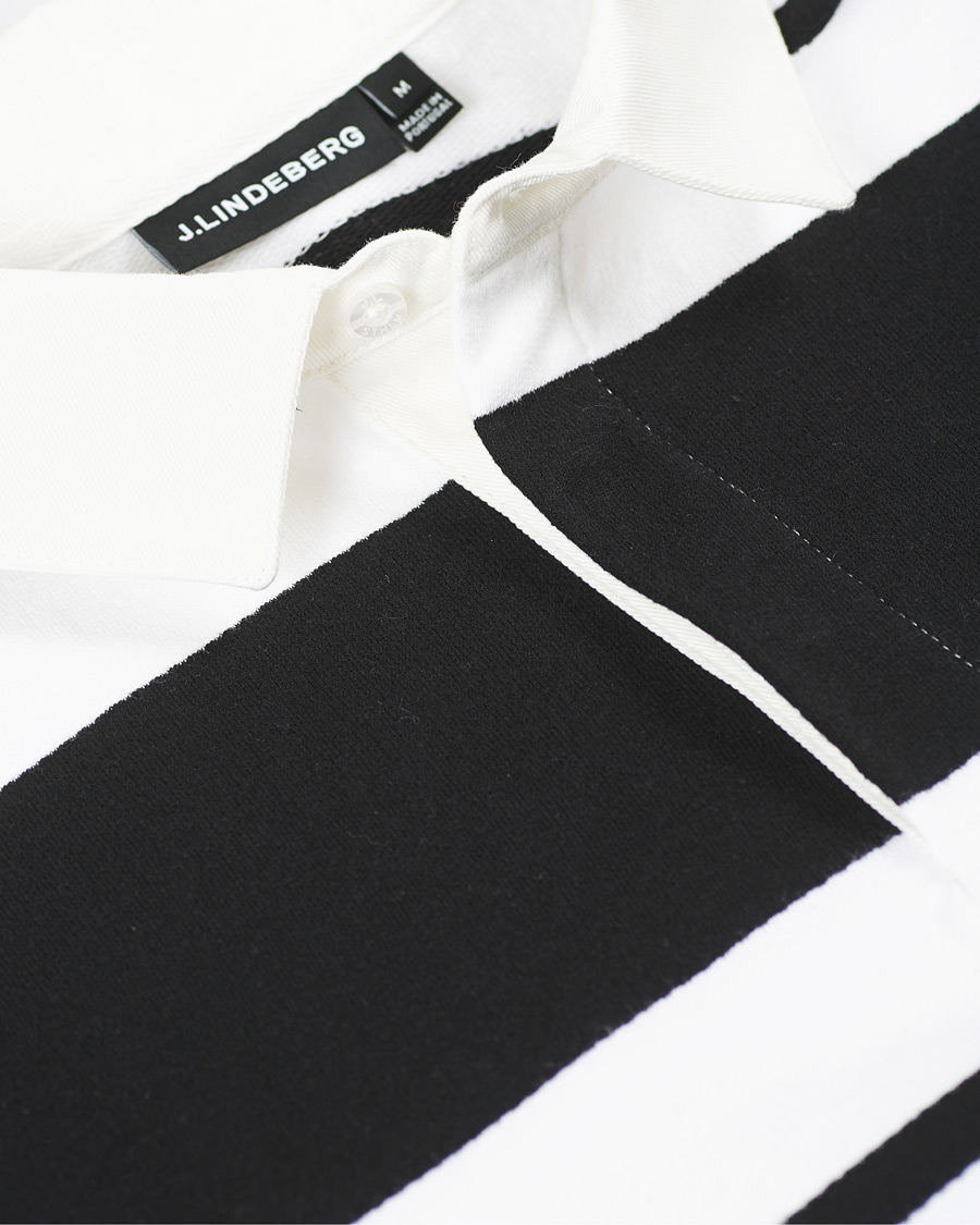 Herre | Trøjer | J.Lindeberg | Reed Cotton Rugby Shirt Black