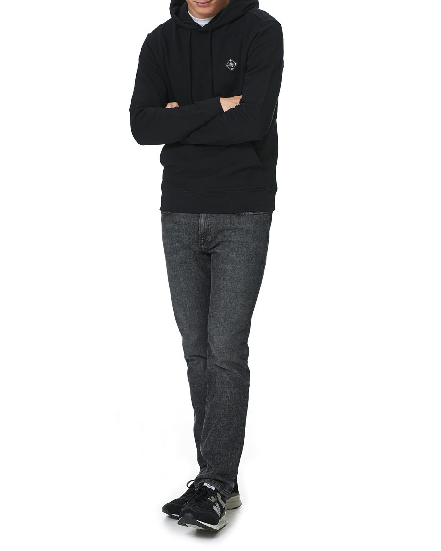 Herre | Trøjer | J.Lindeberg | Throw Patch Cotton Hoodie Black