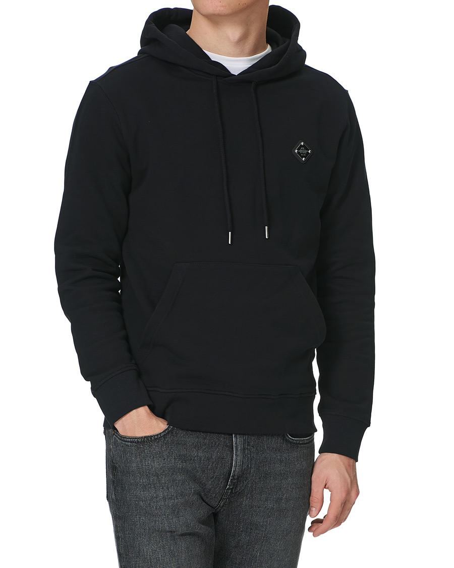 Herre | Trøjer | J.Lindeberg | Throw Patch Cotton Hoodie Black