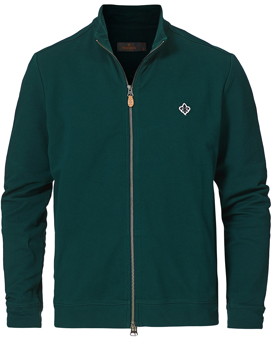 Herre | Trøjer | Morris | Nyle Cotton Full Zip Green
