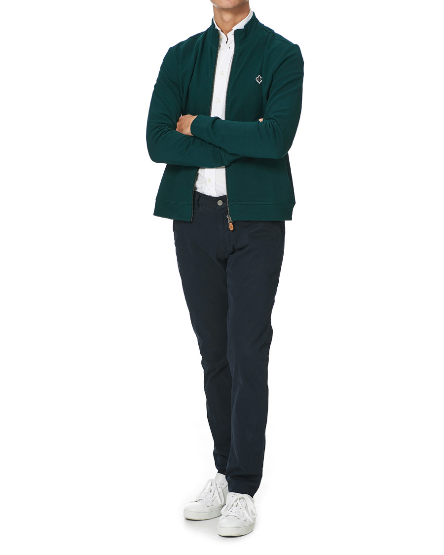 Herre | Trøjer | Morris | Nyle Cotton Full Zip Green