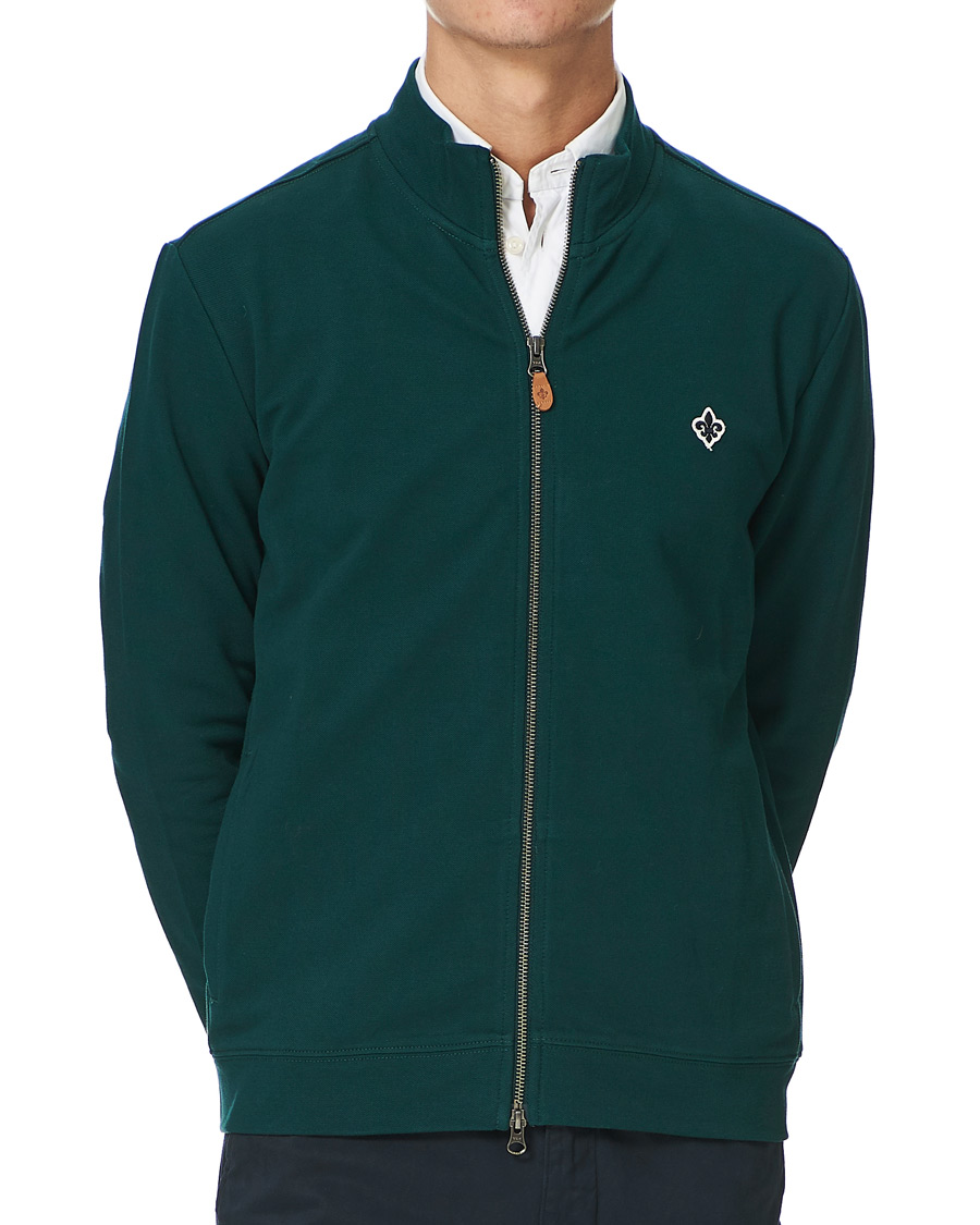 Herre | Trøjer | Morris | Nyle Cotton Full Zip Green