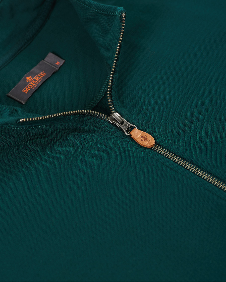 Herre | Trøjer | Morris | Nyle Cotton Full Zip Green