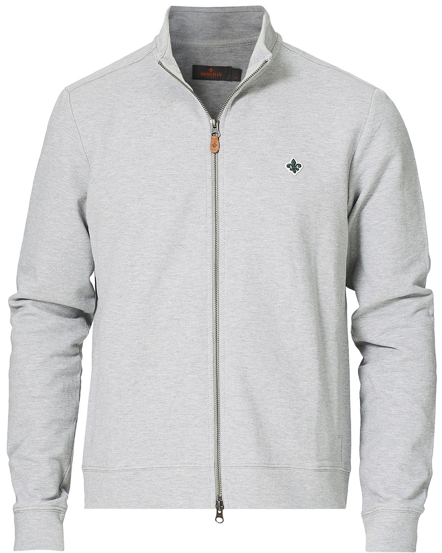 Herre | Trøjer | Morris | Nyle Cotton Full Zip Grey