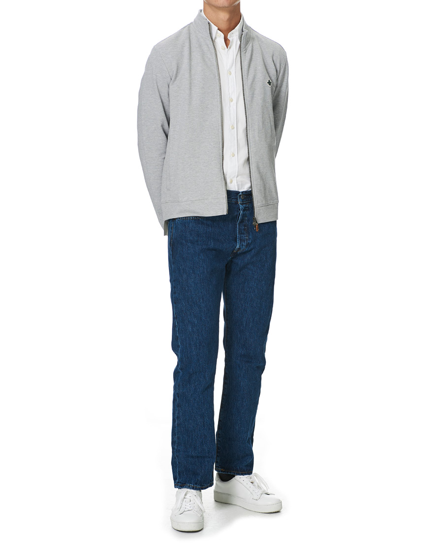 Herre | Trøjer | Morris | Nyle Cotton Full Zip Grey