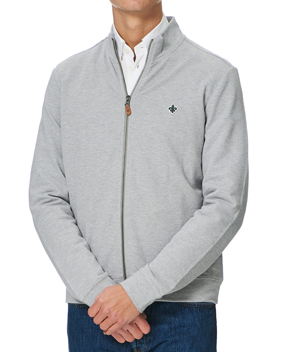 Herre | Trøjer | Morris | Nyle Cotton Full Zip Grey