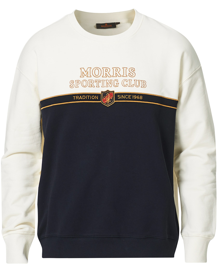 Herre | Trøjer | Morris | Warwick Logo Sweatshirt Off White