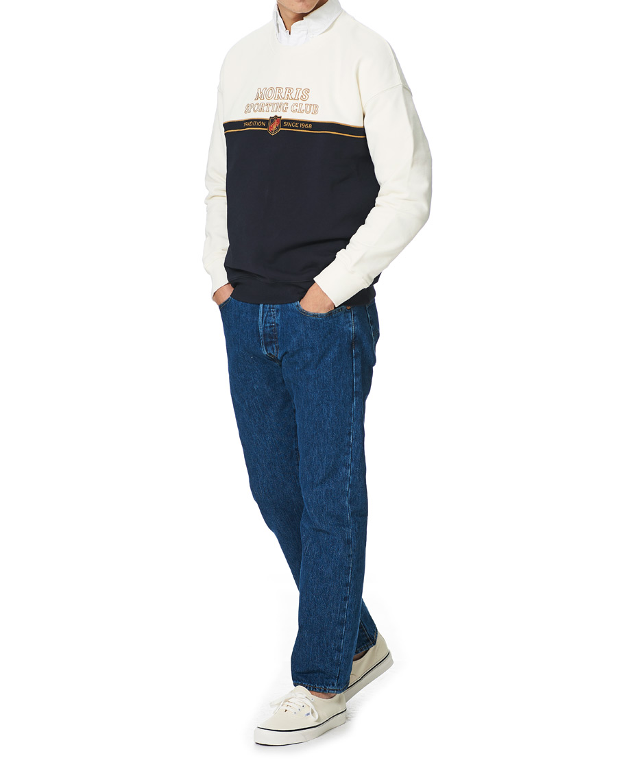 Herre | Trøjer | Morris | Warwick Logo Sweatshirt Off White