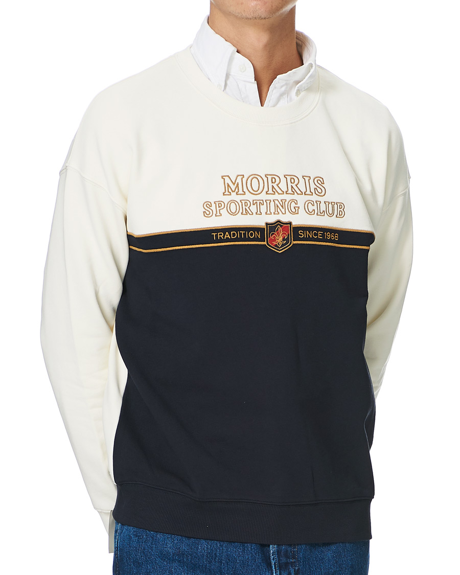 Herre | Trøjer | Morris | Warwick Logo Sweatshirt Off White