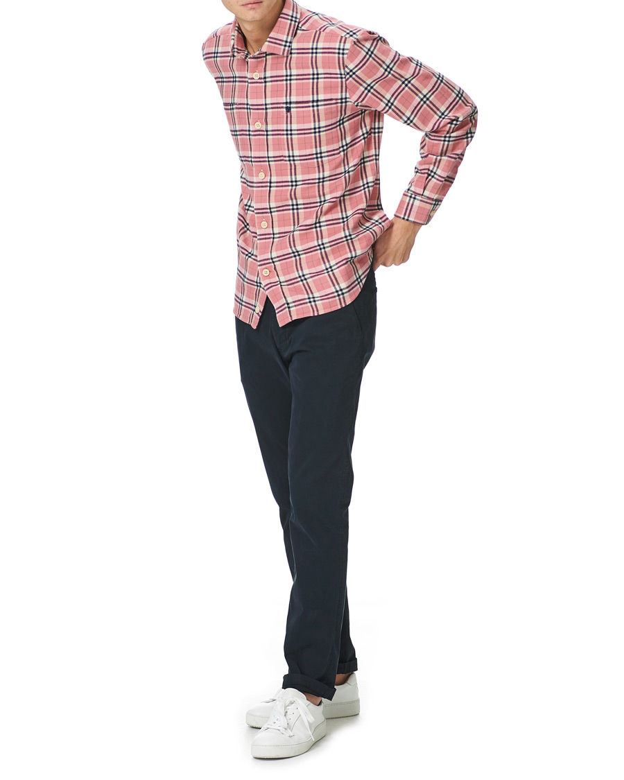 Herre | Skjorter | Morris | Holiday Brushed Cotton Overshirt Pink