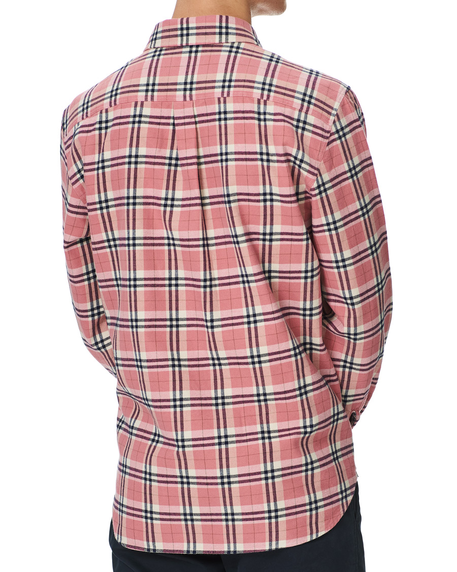 Herre | Skjorter | Morris | Holiday Brushed Cotton Overshirt Pink
