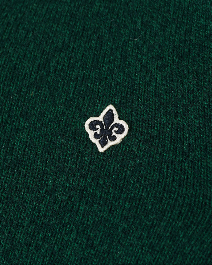 Herre | Trøjer | Morris | Kieran Wool Half Zip Green
