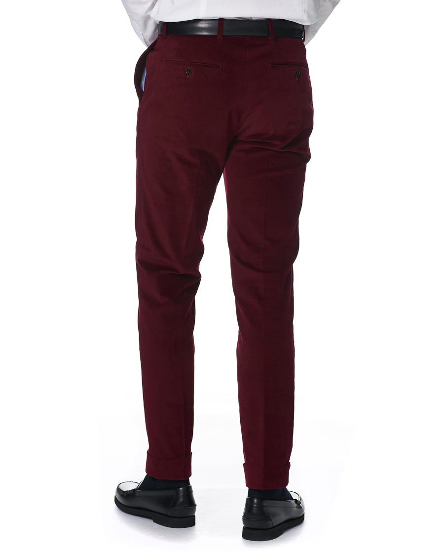 Herre | Bukser | Morris | Velvet Trousers Wine