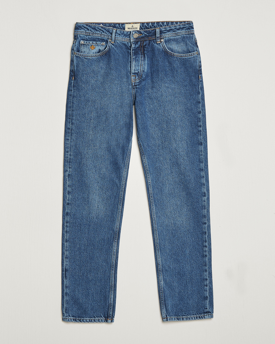 Herre | Jeans | Morris | Jermyn Cotton Jeans Blue