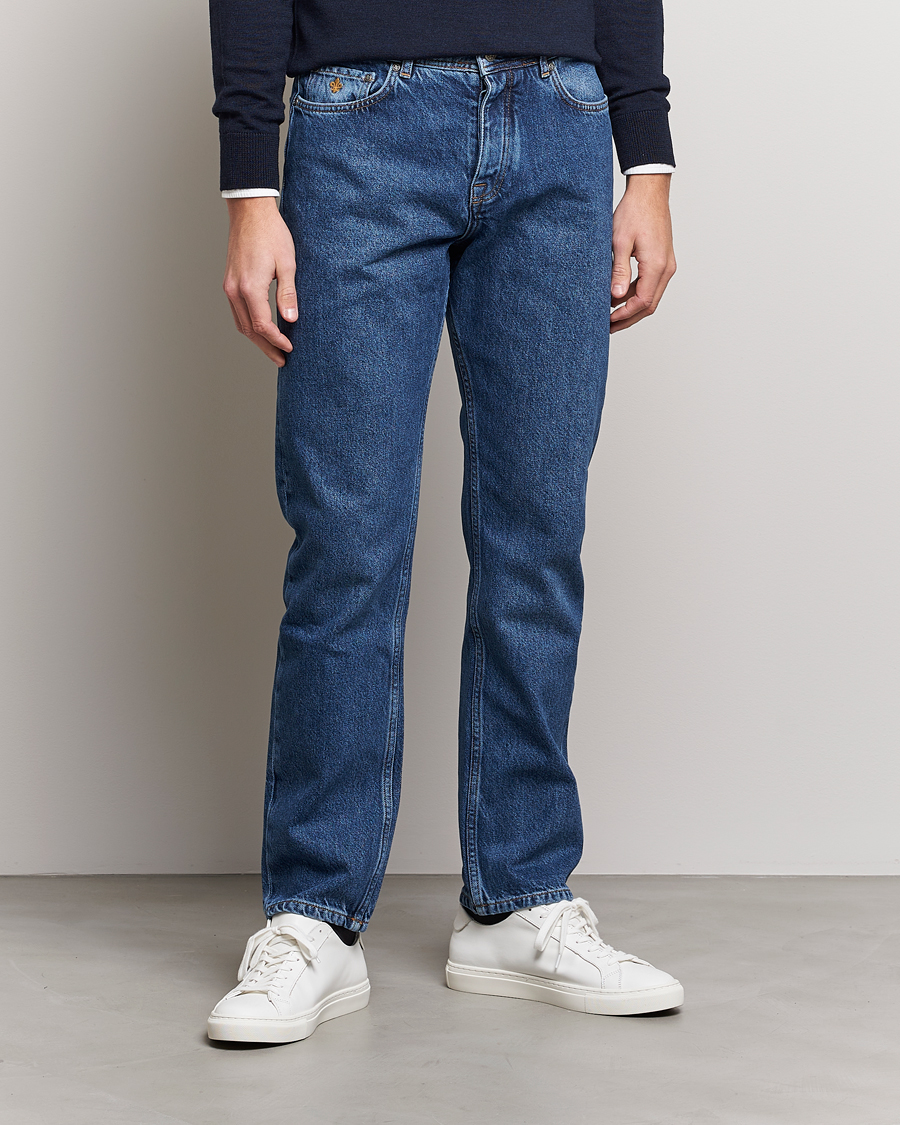 Herre | Straight leg | Morris | Jermyn Cotton Jeans Blue