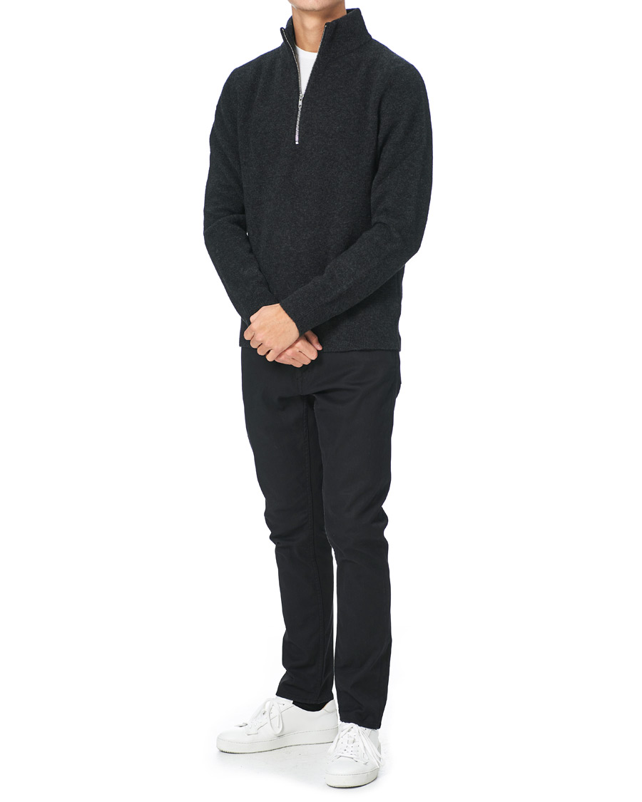 Herre | Trøjer | Filippa K | Andrew Yak Sweater Charcoal Melange