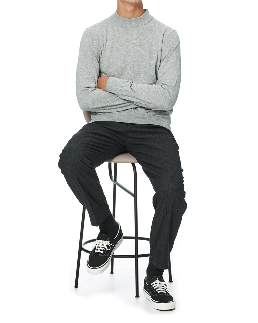 Herre | Trøjer | Filippa K | Eli Sweater Light Grey Melange