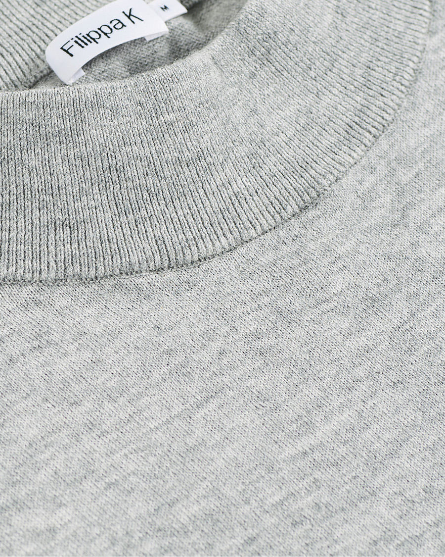 Herre | Trøjer | Filippa K | Eli Sweater Light Grey Melange