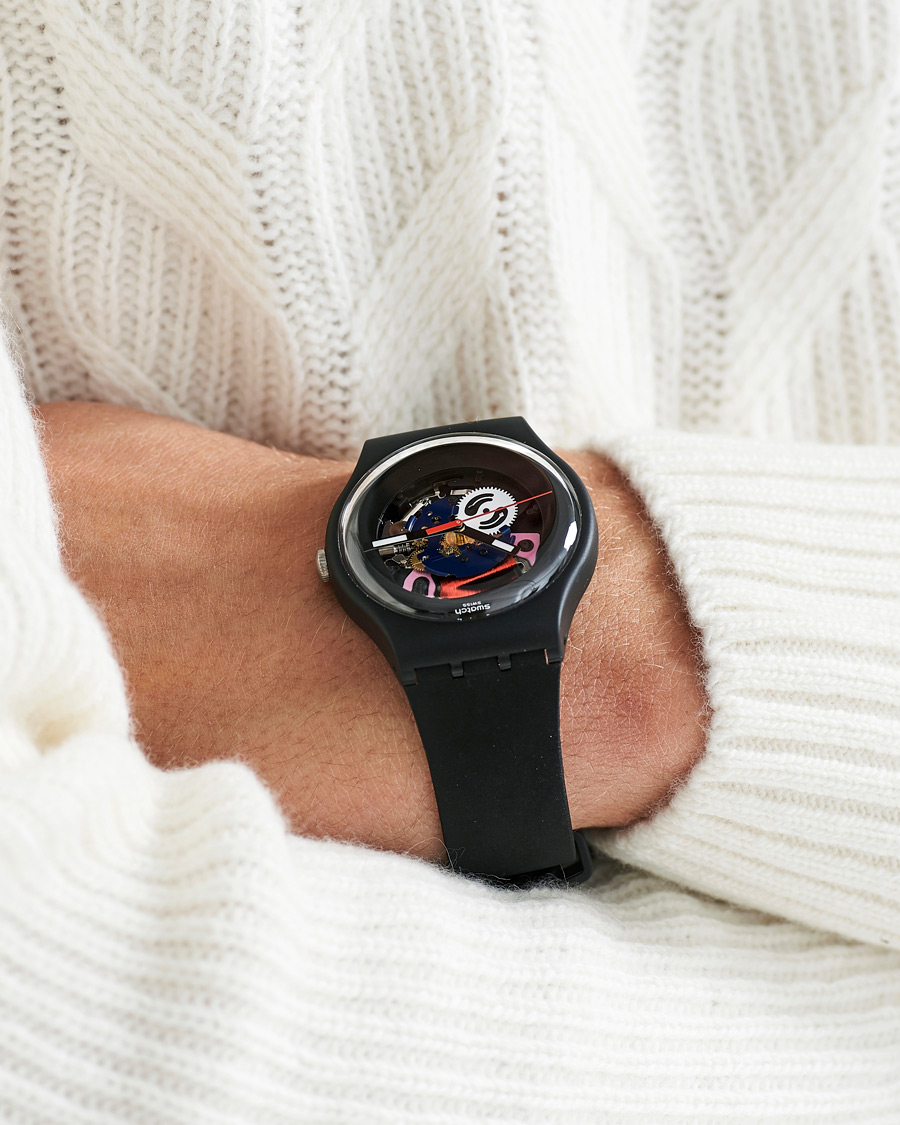 Herre | Swatch Black Lacquered Again | Swatch | Black Lacquered Again