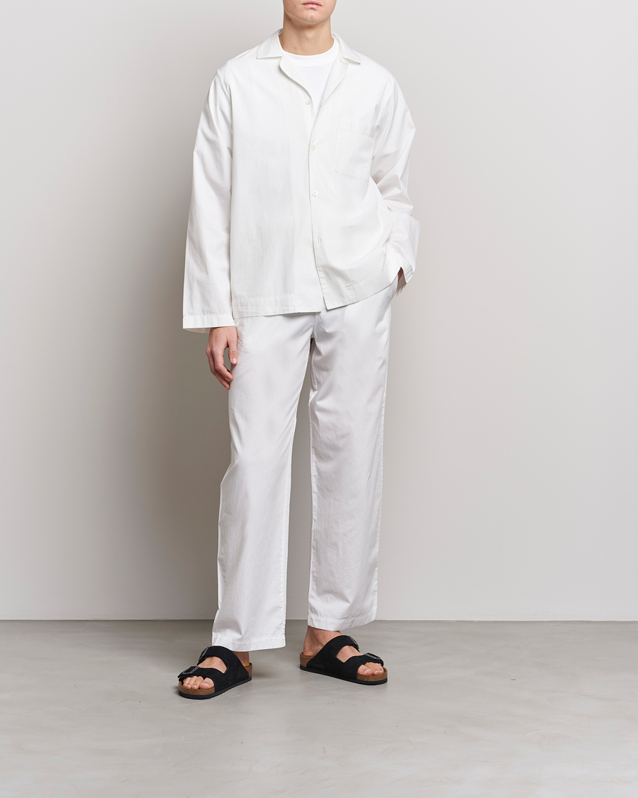 Herre | Loungewear | Tekla | Poplin Pyjama Shirt Alabaster White