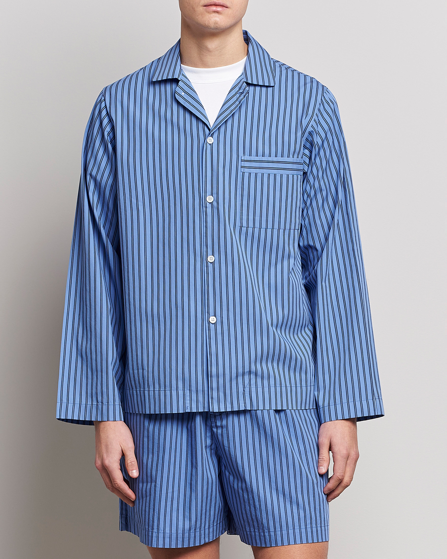 Herre | Tekla | Tekla | Poplin Pyjama Shirt Boro Stripes
