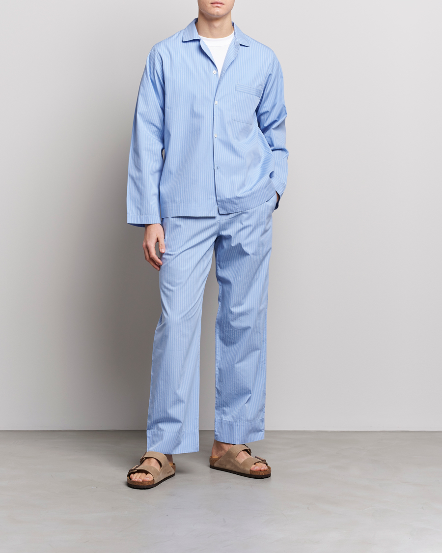 Herre | Pyjamas & Morgenkåber | Tekla | Poplin Pyjama Shirt Pin Stripes