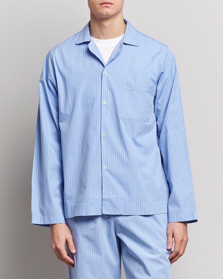 Herre | Pyjamas & Morgenkåber | Tekla | Poplin Pyjama Shirt Pin Stripes