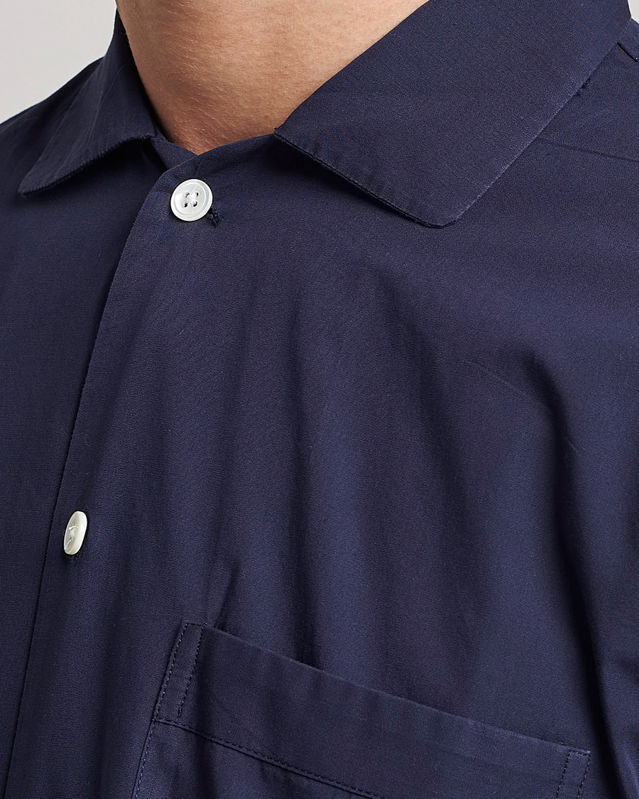 Herre | Pyjamas & Morgenkåber | Tekla | Poplin Pyjama Shirt True Navy