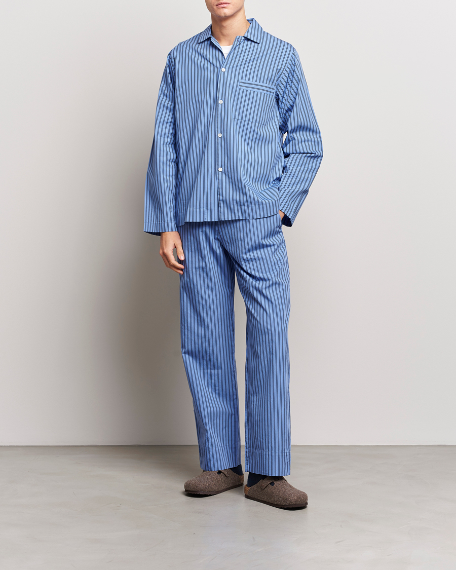 Herre | Økologisk | Tekla | Poplin Pyjama Pants Boro Stripes