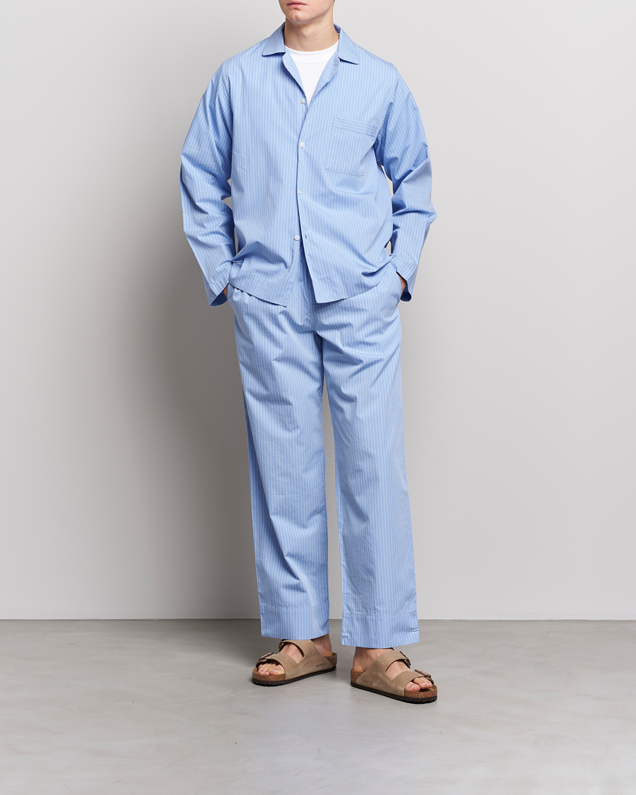 Herre | Økologisk | Tekla | Poplin Pyjama Pants Pin Stripes