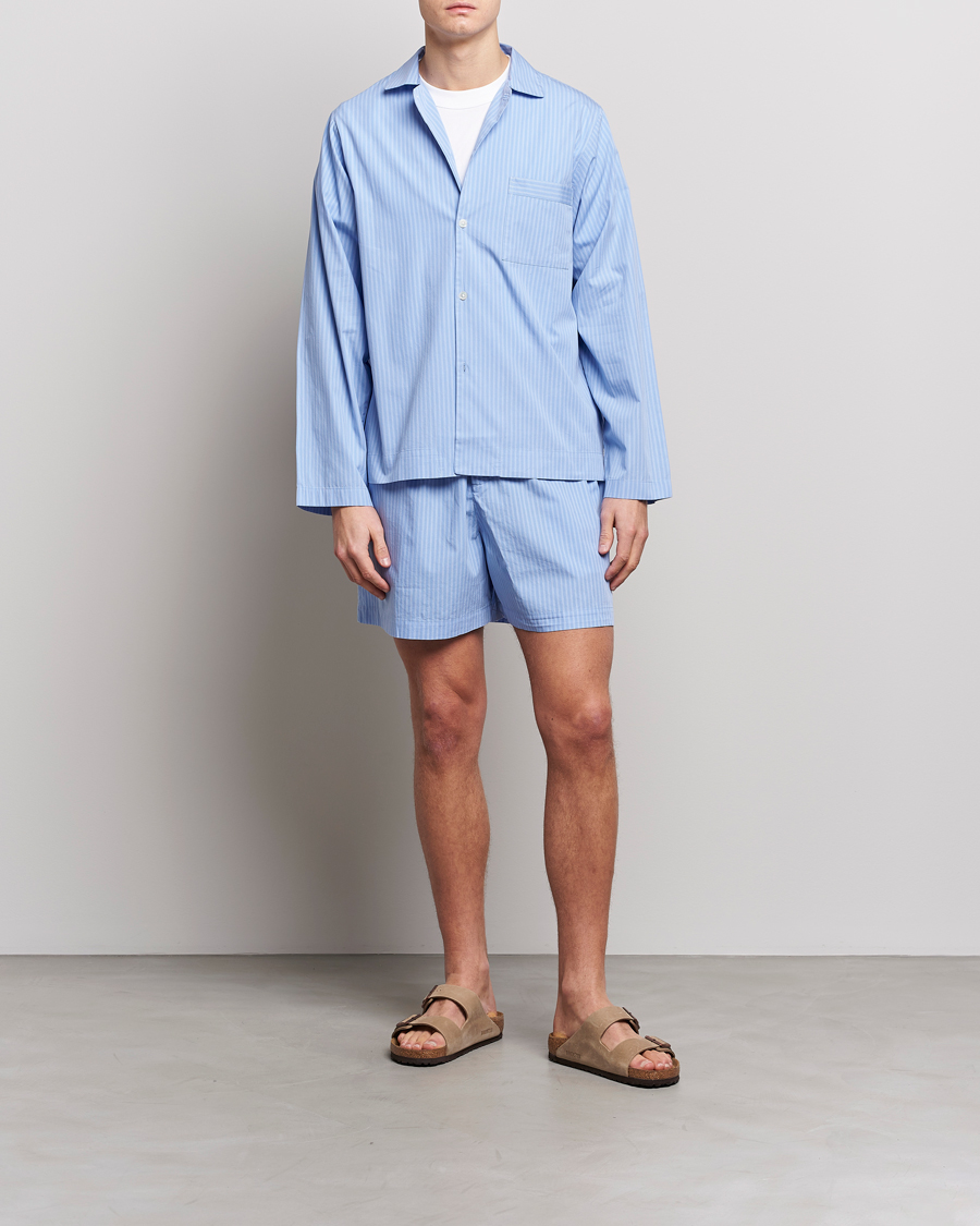Herre | Pyjamas & Morgenkåber | Tekla | Poplin Pyjama Shorts Pin Stripes