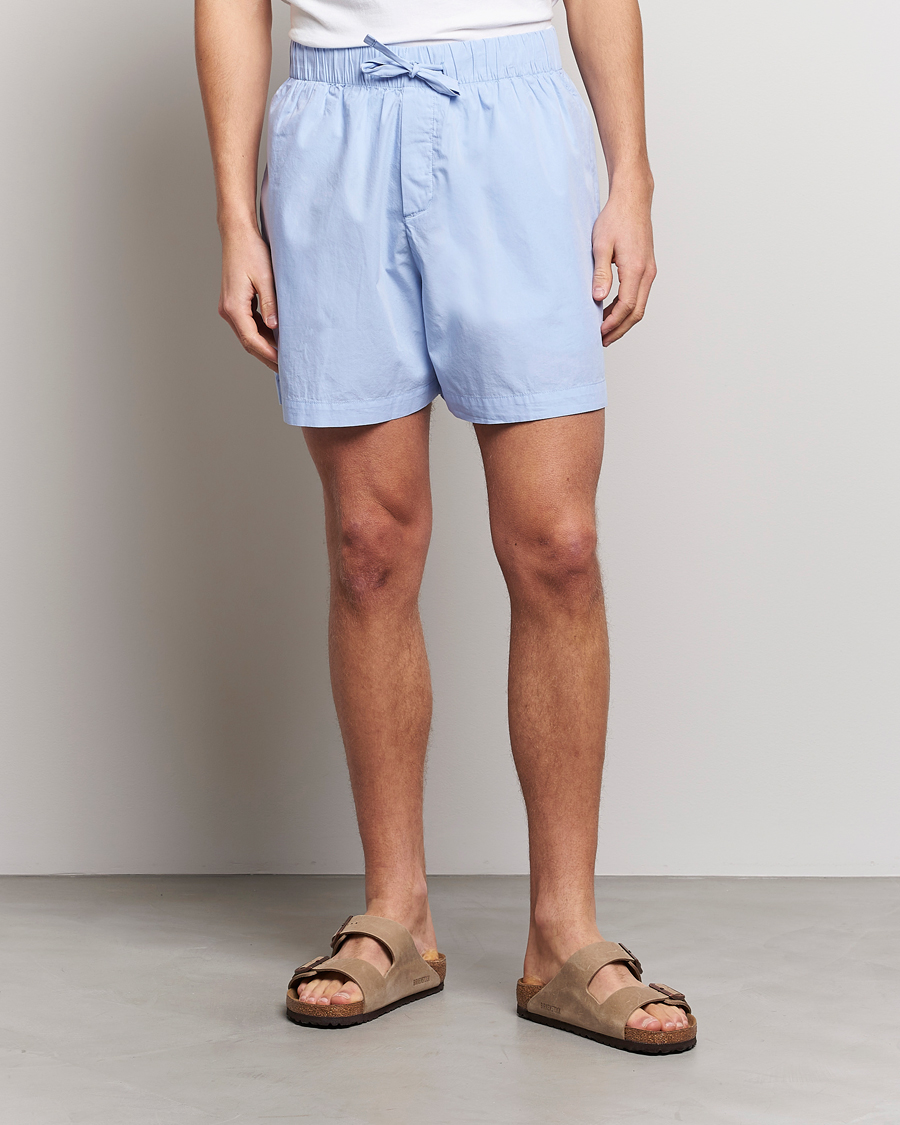 Herre |  | Tekla | Poplin Pyjama Shorts Light Blue