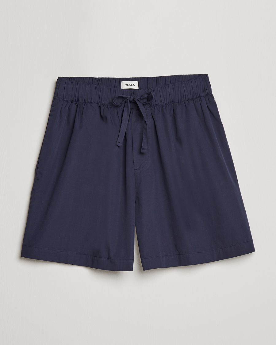 Herre |  | Tekla | Poplin Pyjama Shorts True Navy