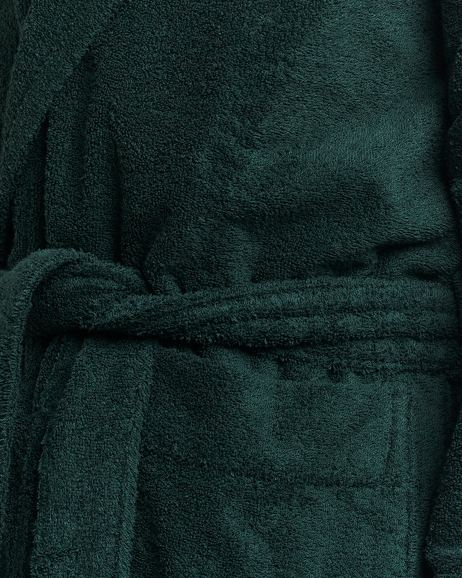 Herre | Pyjamas & Morgenkåber | Tekla | Organic Terry Hooded Bathrobe Forest Green