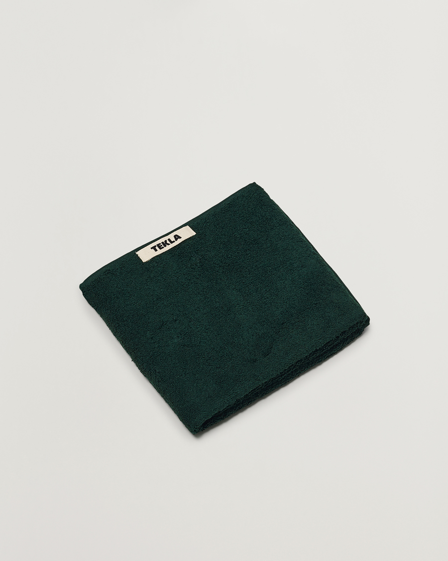 Herre |  | Tekla | Organic Terry Hand Towel Forest Green