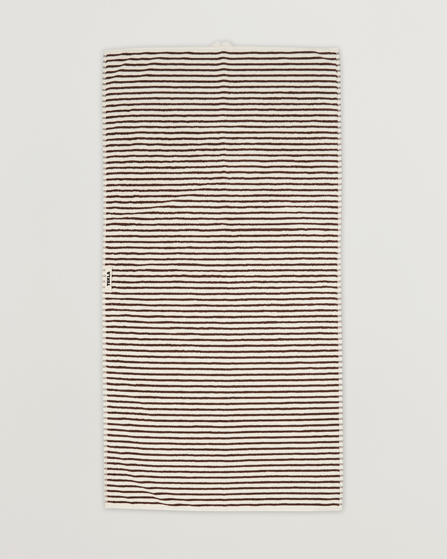 Herre | Tekla Organic Terry Bath Towel Kodiak Stripes | Tekla | Organic Terry Bath Towel Kodiak Stripes