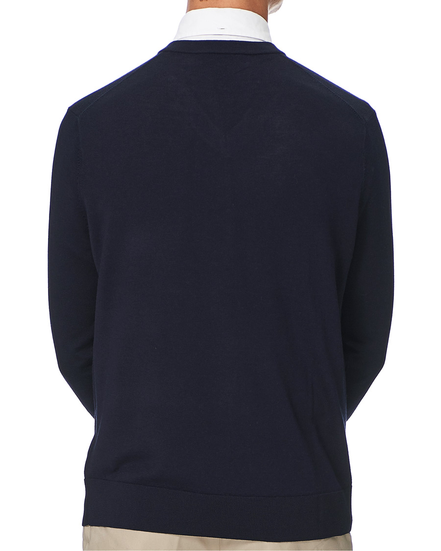 Herre | Trøjer | Brooks Brothers | Washable Merino Wool V-Neck Navy