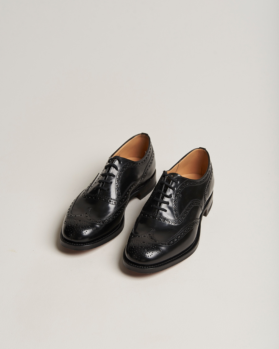 Herre | Håndlavede sko | Church\'s | Burwood Polished Binder Brogue Black