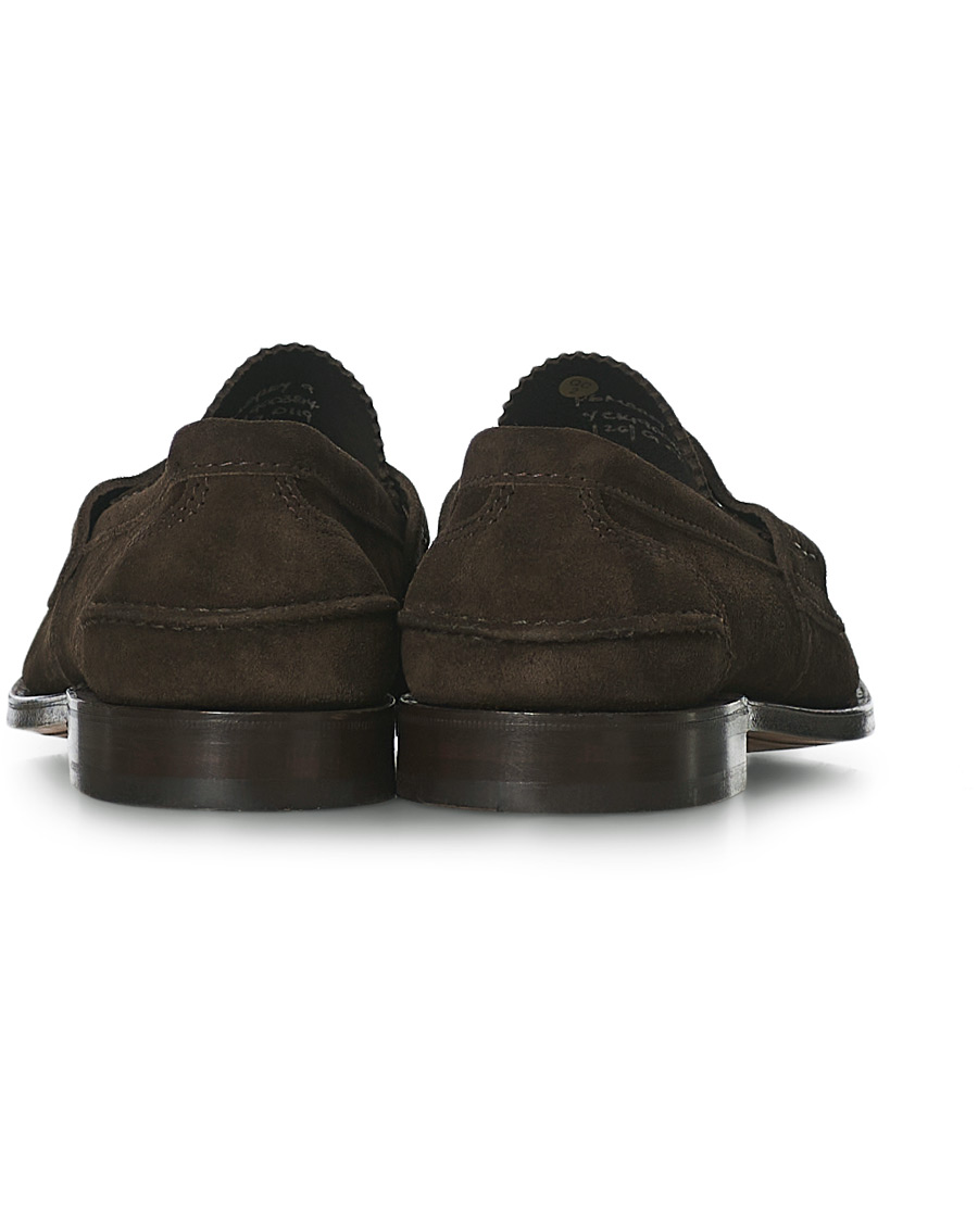 Herre | Church's Pembrey Suede Penny Loafers Dark Brown | Church's | Pembrey Suede Penny Loafers Dark Brown