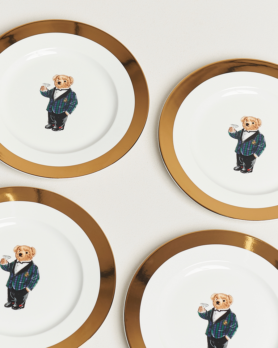 Herre |  | Ralph Lauren Home | Thompson Polo Bear Dessert Plate Set