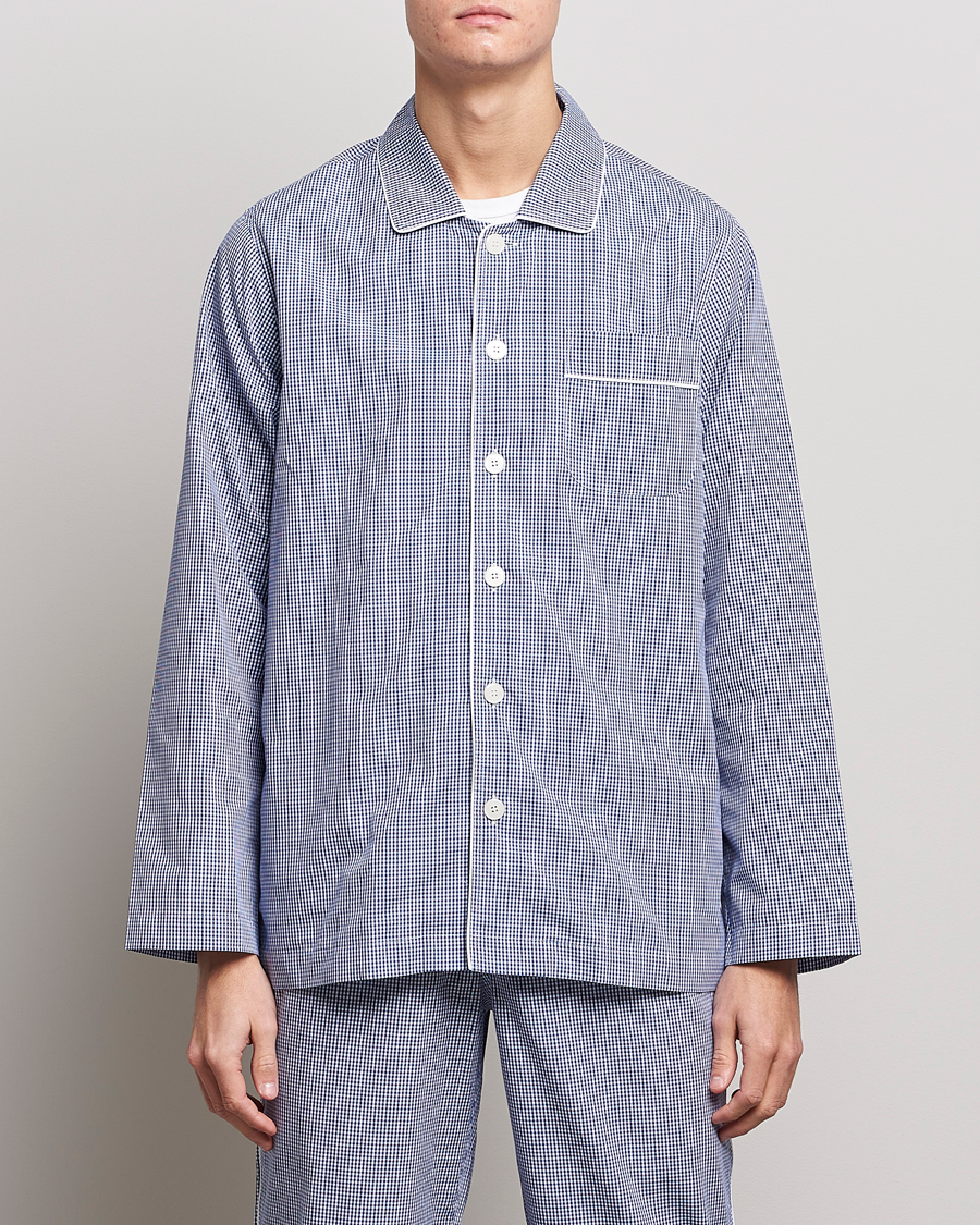 Herre | Nattøj | Nufferton | Alf Checked Pyjama Set Blue/White