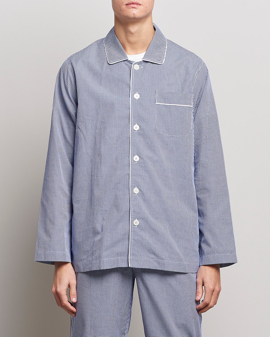 Herre | Pyjamas & Morgenkåber | Nufferton | Alf Checked Pyjama Set Blue/White