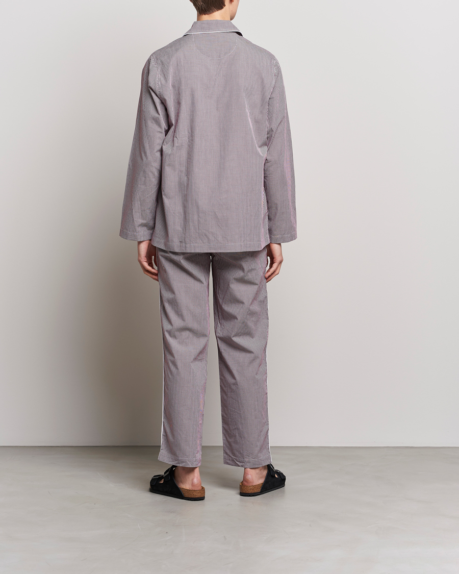 Herre | Pyjamas & Morgenkåber | Nufferton | Alf Checked Pyjama Set Brown/White