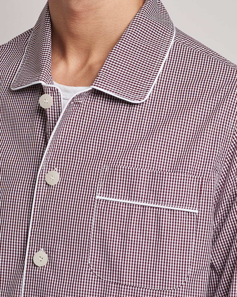Herre | Pyjamas & Morgenkåber | Nufferton | Alf Checked Pyjama Set Brown/White