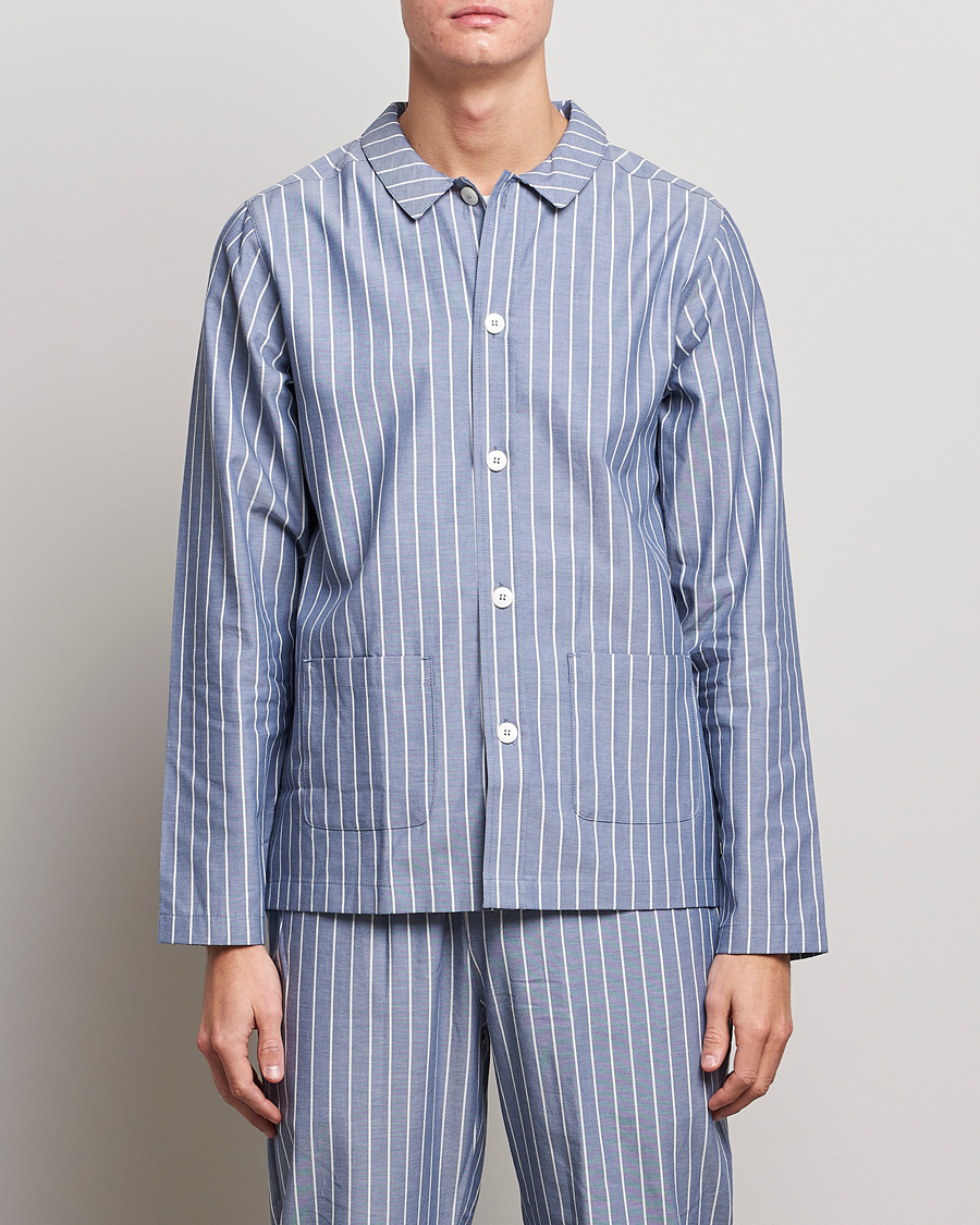 Herre | Pyjamas | Nufferton | Uno Mini Stripe Pyjama Set Navy/White