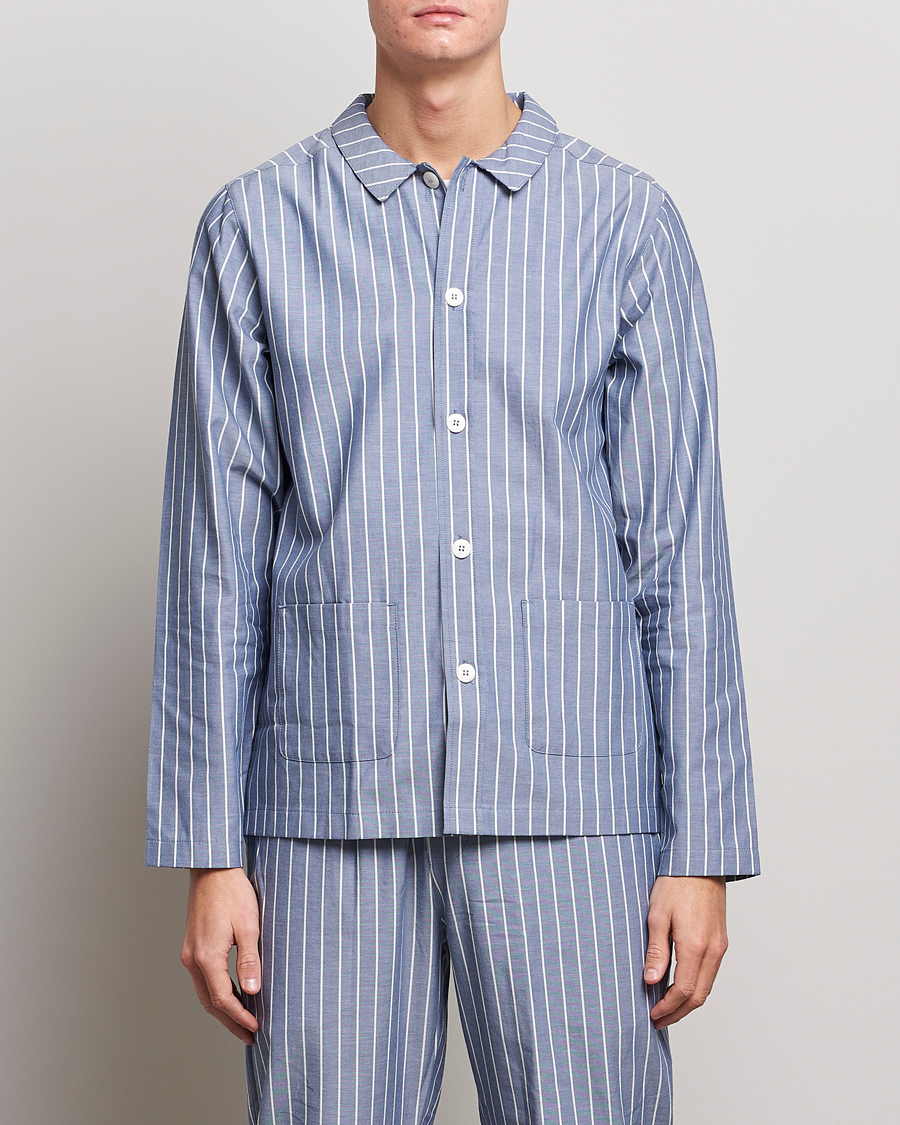 Herre |  | Nufferton | Uno Mini Stripe Pyjama Set Navy/White